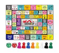 JUSKAQZYI Drinking Games for Adults Drink Up Game Suitable for Gaming Night Birthday Family Party or Any Occasion Age 21+ 2-8 Players(Wei)