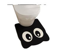 JUSKAQZYI rug Bathroom Rug Mat Toilet Carpet Cat U-shaped Non Slip Absorbent Absorbent For Bathroom Tub Shower Toilet Black area rug(U-Type,40CM)