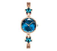 JUSKAQZYI Wristwatch Women's Bracelet Watch Round Star Mini Watches for Women Waterproof Exquisite Gifts for Wife Girlfriend or Mothers Bracelet Watch(Blu)