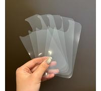 Jusnfu 5 Pcs DIY Clear Cards for iPhone 17 Case - Clear Insert Cards for Stickers, Photos, for iPhone Case 6.1 Inches