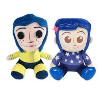 JUSONGKWCP 2 Pcs Coralin Plush Toys Ghost Mother Coralin Doll Coralin and The Secret Door Figure Merch Party Decor Plush Dolls 20 Cm / 11 Inches Coralin Pillow Cushion