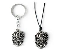 JUSONGKWCP 2 Pcs Cyberpink2077 Keychain Necklace Game Cyberpink2077 Figure Cosplay Accessories Cool Metal Pendant Jewellery (2pcs)