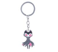 JUSONGKWCP 2 Pcs Hollow Knights Grimm Keychain Necklace Game Hollow Knights Troupe Master Grimm Accessories Grimm Cosplay Metal Pendant Jewellery (keychain)
