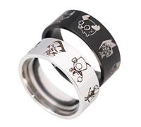 JUSONGKWCP 2 Pcs InvaderZIMS Cosplay Accessories Ring InvaderZIMS Gir Ring InvaderZIMS Figure Jewellery Funny Alien Couple Rings