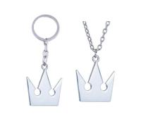 JUSONGKWCP 2 Pcs Kingdoms Hearts Keychain Necklace Game Figure Sora Cosplay Accessories Cool Key Pendant Jewellery (2pcs)