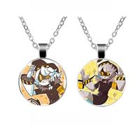 JUSONGKWCP 2 Pcs Murder Uzi Drone Necklace for Men Women, Cartoon Fashion Necklace Costume Accessories, Murder Uzi Drone Pendant Jewellery, Cool Metal Chain for Fans (Silver-4)