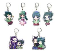 JUSONGKWCP 6 The Apothecary Diary Keychain Anime Figure Maomao Keyring Pendant Cute Acrylic Chain Decor The Apothecary Diary Merch