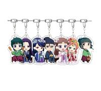 JUSONGKWCP 7 Pcs Apothecary Maomao Diaries Keychain Anime Figure Keyring Pendant Cute Acrylic Chain Decor