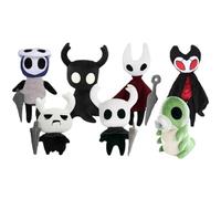JUSONGKWCP 7 Pcs Hollow Knights Plush Toys Hollow Knights Nail Doll Troupe Master Grimm Figure Merch Party Decor Plush Dolls Hollow Knights Pillow 30 Cm / 11.8 Inches