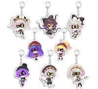 JUSONGKWCP 8 Pack MurdersDrons Keychain Cartoon Figure Cosplay Keyring Pendant Acryl Chain Decor MurdersDrons Collection
