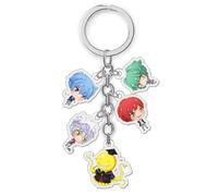 JUSONGKWCP Assassination Classrooms Keychain Anime Figure Korosensei Cosplay Keyring Pendant Acryl Chain Decor Collection