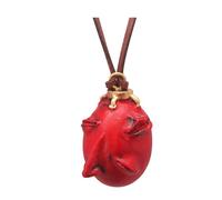 JUSONGKWCP Berserks Necklace Keychain 2 Pcs Anime Berserks Egg of The King Pendant Jewellery Griffith Cosplay Accessories Red Heart Chain (Red-2)