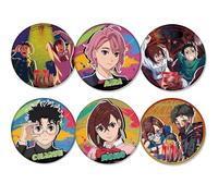 JUSONGKWCP Dan Da Dang Tinplate Badge, 6 Pieces AyaseMomo ShiratoriAira Figure Brooch, Anime Cool Pins, Metal, Dandadans Cosplay Accessories