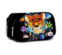 JUSONGKWCP Fruit Blox Pencil Case | Stylish, Practical, and Large Capacity Pencil Pouch | Versatile Storage for Stationery, Toiletries, Makeup, Travel & Office Supplies (Black-1)
