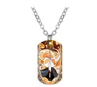 JUSONGKWCP Hollow Knights Necklace Game Figure Fashion Necklace Costume Accessories Hollow Knights Pendant Jewellery Chain for Men Women (Silver - 1)