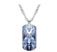 JUSONGKWCP Hollow Knights Necklace Game Figure Fashion Necklace Costume Accessories Hollow Knights Pendant Jewellery Chain for Men Women (Silver - 2)