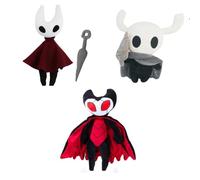 JUSONGKWCP Hollow Knights Plush Toys 3 Pcs Hollow Knights Nail Doll Troupe Master Grimm Figure Merch Party Decorations Plush Dolls Hollow Knights Pillow 30 Cm / 11.8 Inches