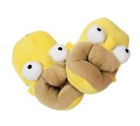 JUSONGKWCP Homer Jay Simpson Cotton Slippers, Unisex Adult, Size 35-41, Yellow, Fashionable, Closed Toe, Fleece Lining, Memory Foam Insole, Non-Slip Sole, Slippers