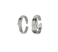 JUSONGKWCP Love Deepspace Caleb Cosplay Accessories Ring Caleb Open Adjustable Ring Jewellery Couple Rings 2 Set