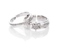 JUSONGKWCP Love Deepspace Zayne Cosplay Accessories Ring Zayne Open Adjustable Ring Jewellery Couple Rings 2 Set