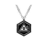 JUSONGKWCP Murder Uzi Drone Necklace Cartoon Fashion Necklace Costume Accessories, Murder Uzi Drone Logo Pendant Jewellery, Cool Metal Chain for Men Women