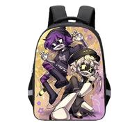 JUSONGKWCP Murders UziDrone Rucksack School Bag for Boys Girls | Stylish Waterproof Nylon Rucksack Casual Daypack | Primary Junior High University School Bag Bookbag (Black-5)