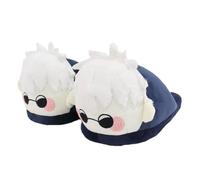 JUSONGKWCP SatoruGojo Cotton Slippers Anime JJKS Figure Warm Slippers Non-slip Indoor House Shoes Memory Foam Slippers, Size 36-43