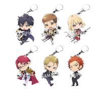JUSONGKWCP Solo Levelings Keychain 6 Set Anime Figure Cute Keyring Pendant Solo Levelings Acryl Chain Decor Merch Collection