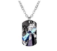 JUSONGKWCP Solo Levelings Necklace for Men Women Anime Figure Fashion Necklace Costume Accessories Pendant Jewellery Chain (Sliver-3)