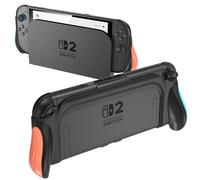 JUSPRO Dockable Grip Case for Nintendo Switch 2, Ergonomic Handheld Protective Cover Accessories with Quick-Release Joy-Con Design