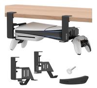 JUSPRO PS5 Under Desk Mount Holder Compaitble with PS5 Pro/PS5 Slim/PS5 Disc & Digital Edition Console.