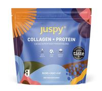 Juspy Premium Marine Collagen Powder + High Protein Cacao Superfood Blend | 8000mg Hydrolysed Marine Collagen Peptides | Skin & Joint Health | 200gr