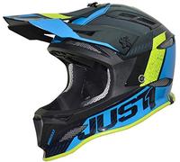 Just 1 Helmets, unisex_adult, 609230111200104, Blu/Giallo, M