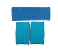 Just 4 Fun Leisurewear Sweatband Headband & 2 Wristbands One size (Turquoise)