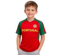 Just 4 Kicks Kids Portugal Short Sleeve Shirt - Youth Sizes - Portugal Performance Jersey