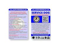 Just 4 Paws Service Dog ID Information Card | Includes Registration to U S Service Dogs Registry