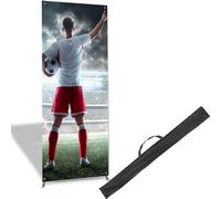 JUST 4 SIGNS Premium Banner Stand X-Frame Banner Holder 24"x63"(WxH) with Carrying Fabric Bag for Trade Show and Event Display (STAND ONLY) (1 UNIT)