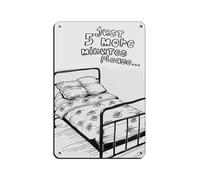 Just 5 More Minutes Tin Sign Vintage Metal Pub Club Cafe Bar Home Wall Art Decoration Poster Retro 8x12inch(20x30cm)