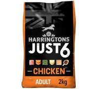 Just 6 Chicken & Vegetables Complete Grain Free Dry Dog Food with Added Tasty Fresh Baked Bites 2kg