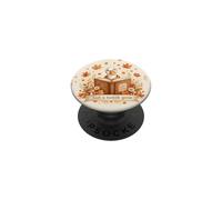 Just A Bookish Goose Fall Autumn Watercolor Book Reader PopSockets Adhesive PopGrip