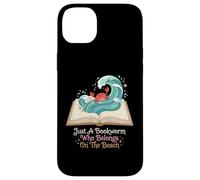 Just A Bookworm Who Belongs On The Beach Reader Case for iPhone 14 Plus
