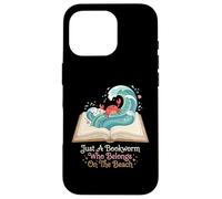Just A Bookworm Who Belongs On The Beach Reader Case for iPhone 16 Pro