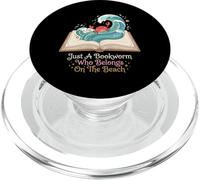 Just A Bookworm Who Belongs On The Beach Reader PopSockets PopGrip for MagSafe