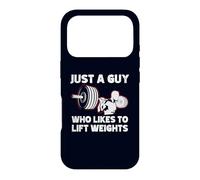 Just A Boy Who Likes To Lift Weights Gym Workout Fitness Case for iPhone 17 Pro