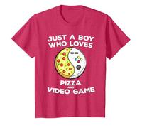 Just a Boy Who Love Pizza and Video Game Funny Gaming Quote T-Shirt