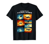 Just A Boy Who Loves Airplanes Funny Kids Baby Boys Toddler T-Shirt