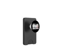 Just A Boy Who Loves Anglerfish Funny Anglerfishes PopSockets PopWallet for MagSafe