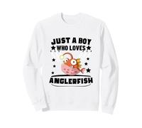 Just A Boy Who Loves Anglerfish Funny Anglerfishes Sweatshirt