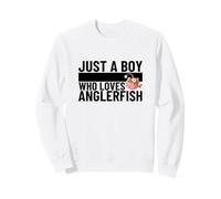 Just A Boy Who Loves Anglerfish Funny Anglerfishes Sweatshirt