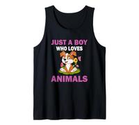 Just A Boy Who Loves Animals Boys Tank Top